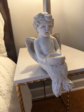 White Angel Cherub Decorative Figurine